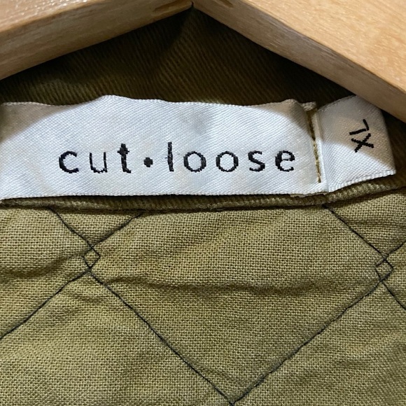 CUT LOOSE Green Quilted Vest Pockets Size XL Lagenlook Classic - Picture 5 of 8